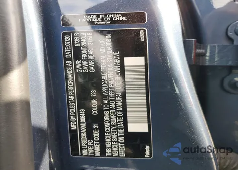 2021 Polestar 2 z USA, uszkodzony, nr VIN LPSED3KAXML006449